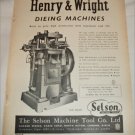 1952 Selson Machine Tool Company Ltd ad # 2 from the UK