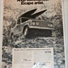 1972 American Motors Jeep Commando Escape Artist ad