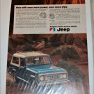 1972 American Motors Jeep Commando ad blue & white