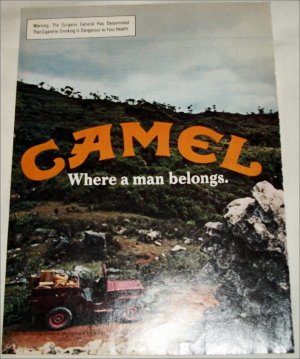 1980 Camel Cigarette Jeep ad