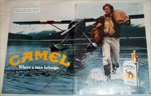 1981 Camel Lights Cigarette Airplane ad