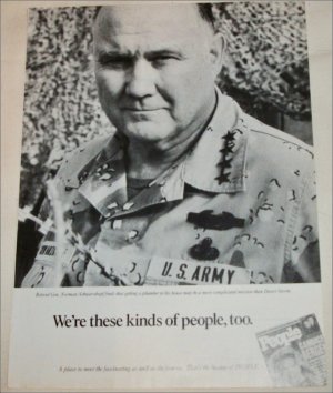 1992 People ad featuring General Norman Schwarskopf