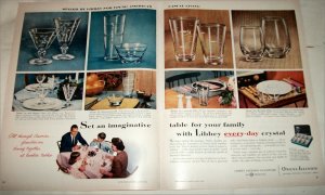 1956 Libbey Owens Glassware ad