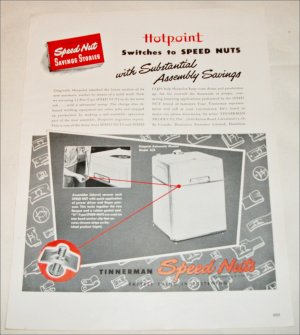 Speed Nuts ad featuring Hotpoint Appliances
