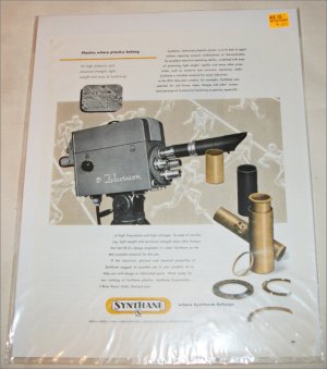 Synthane Plastic Television Camera ad