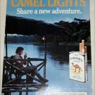 1985 Camel Lights Share An Adventure Cigarette ad