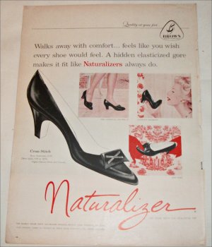 Brown Naturalizer Cross Stitch Shoe ad