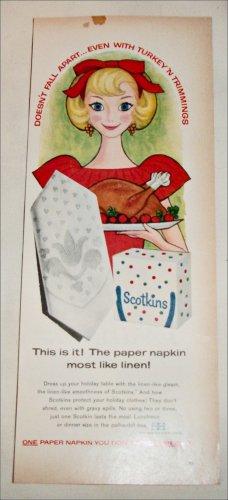 Scotkins Paper Napkins ad