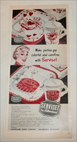 Serviset Paper Dinnerware ad