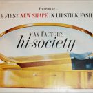 1959 Max Factor Hi Society Lipstick Fashion ad