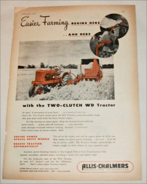 1953 Allis-Chalmers WD Tractor ad