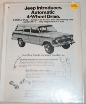 1973 American Motors Jeep Wagoneer Quadra-Trac ad