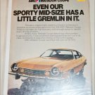 1974 American Motors Matador ad gold