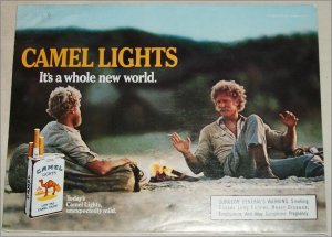 1985 Camel Lights It's a Whole New World Cigarette ad #1