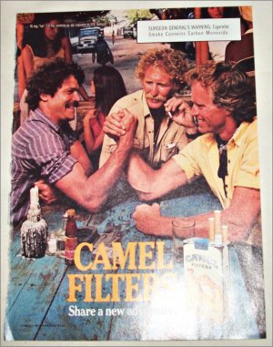 1987 Camel Filters Armwrestling Cigarette ad