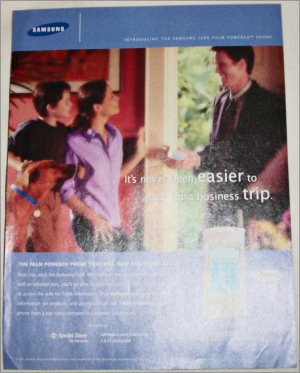 2001 Samsung 1300 Palm Power Phone ad