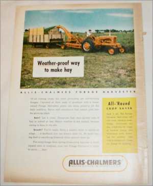 1953 Allis-Chalmers Forage Harvester ad