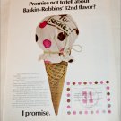 1970 Baskin Robbins 32nd Flavor ad