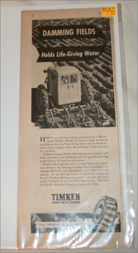 1946 Timken Roller Bearings ad