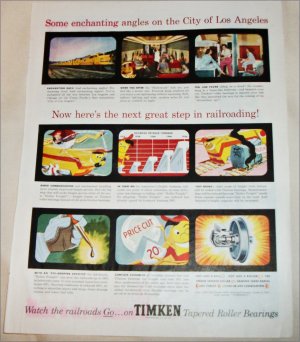 1952 Timken Roller Bearings ad