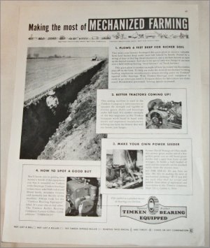 Timken Roller Bearings ad