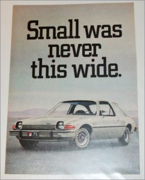 1975 American Motors Pacer car ad grey