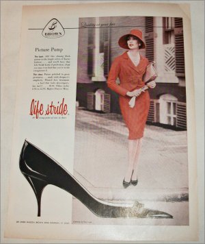 1959 Brown Life Stride Shoe ad