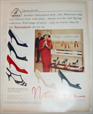 1959 Brown Naturalizer Shoe ad