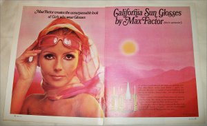 1966 Max Factor California Sun Glosses ad