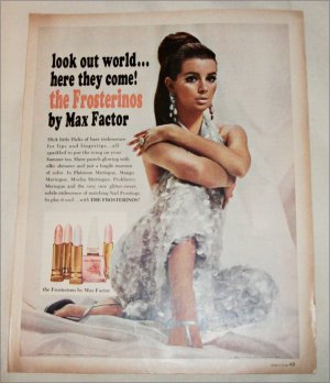 1966 Max Factor Frosterinos Nail Polish ad