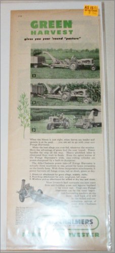 1950 Allis-Chalmers Forage Harvester ad