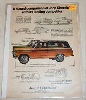 1976 American Motors Jeep Cherokee ad