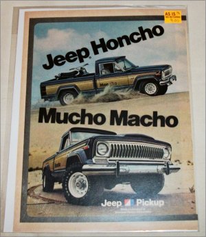 1976 American Motors Jeep Honcho Pickup truck ad