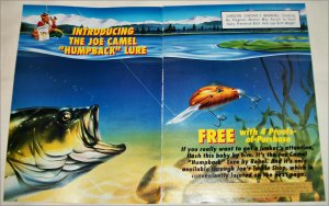 1991 Camel Lights Joe Camel Humpback Lure Cigarette ad