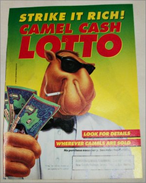 1993 Camel Cigarette Joe Camel Contest ad