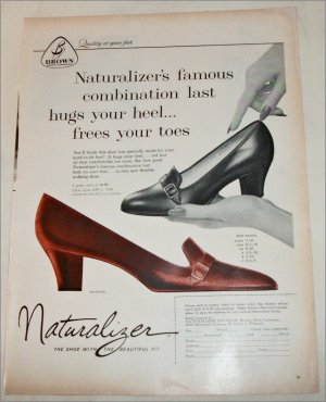 1959 Brown Buckler Shoe ad