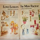 1968 Max Factor Love Letters Christmas ad