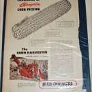 1950 Allis-Chalmers Corn Harvester ad