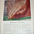1957 Union Carbide Keeping Water Out In The Rain ad