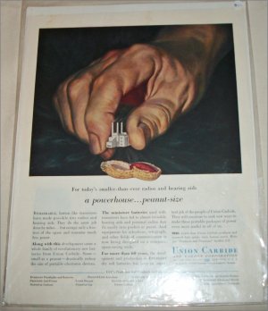 Union Carbide A Powerhouse Peanut Size ad