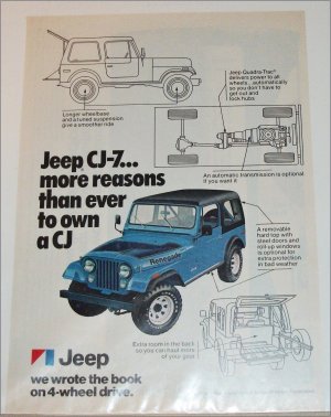 1977 American Motors Jeep CJ-7 ad