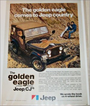 1977 American Motors Golden Eagle Jeep CJ ad