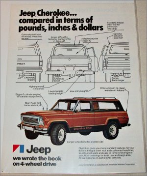 1977 American Motors Jeep Cherokee Chief ad