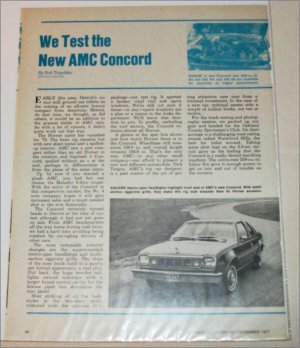 1978 American Motors Concord Drive Report