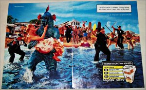 1998 Camel Lights Sea Monster Cigarette ad