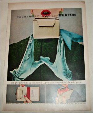 1957 Lady Buxton French Purse ad
