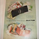 1953 Buxton Superfold & Convertible Billfold ad