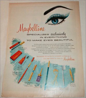 1960 Maybelline Eye Makeup ad