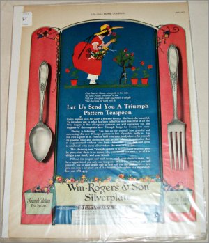 1925 William Rogers & Son Silverplate ad #2