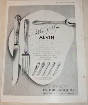 1948 Alvin Della Robia Silverware ad